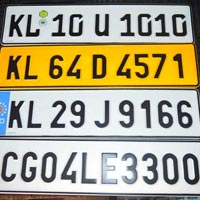 Number Plate Manufacturers